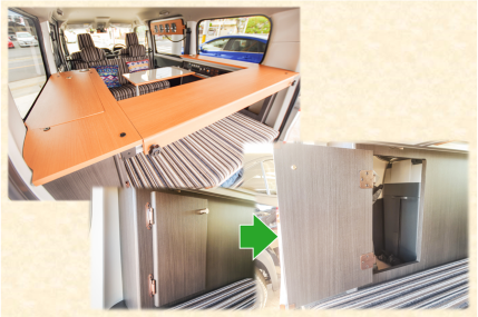 コーナーテーブル＆収納ラック